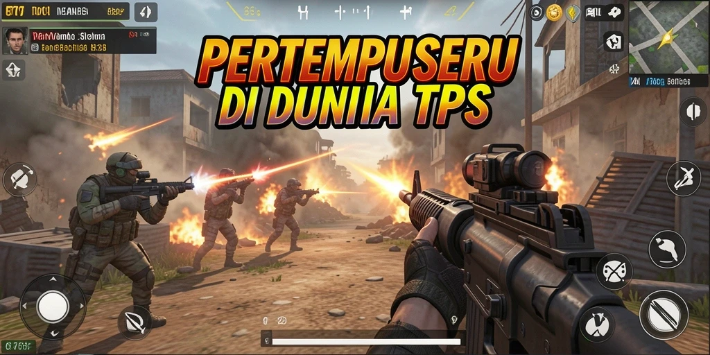 Tampilan gameplay intens dalam game TPS 8768.