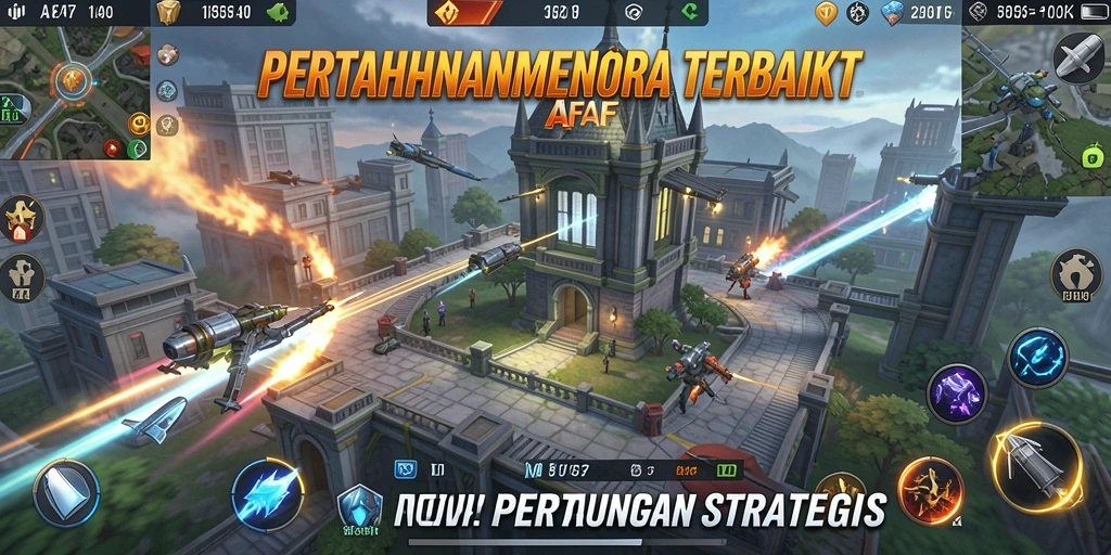 Gameplay menarik AFAF dalam pertahanan menara yang strategis.