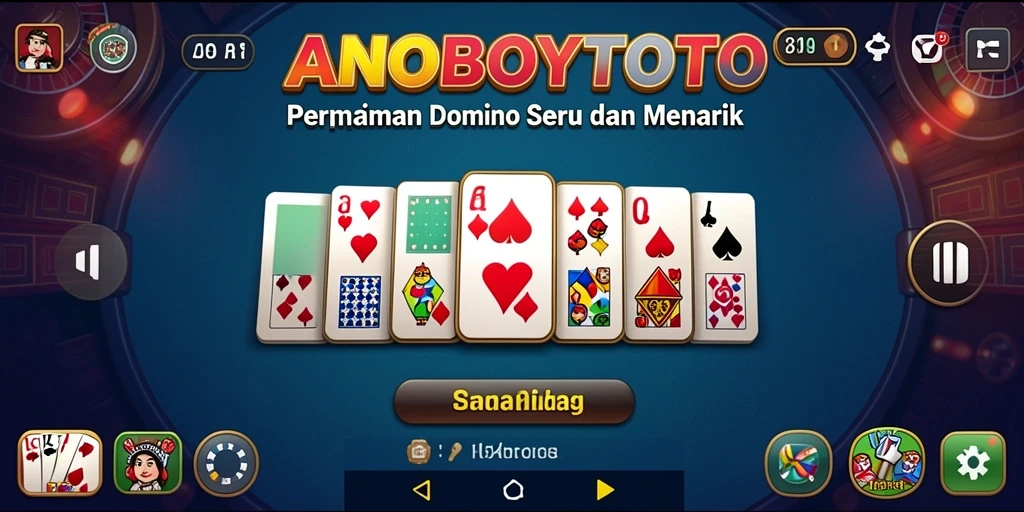 Screenshot gameplay ANOBOYTOTO menampilkan aksi seru permainan Domino.