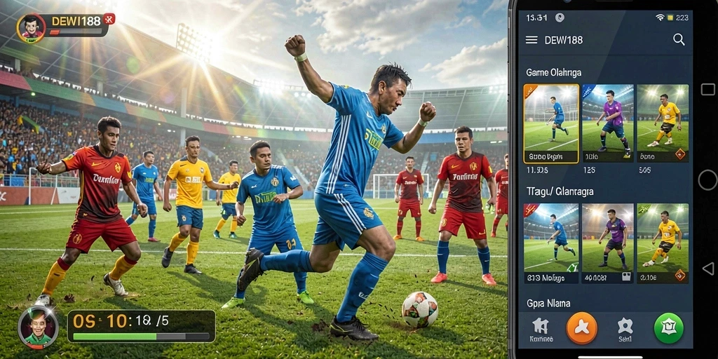 Tampilan gameplay yang mengasyikkan dari DEWI188 dalam olahraga.