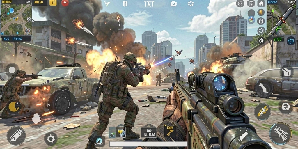 Gameplay seru DEWI567 dengan pertempuran intens di arena.