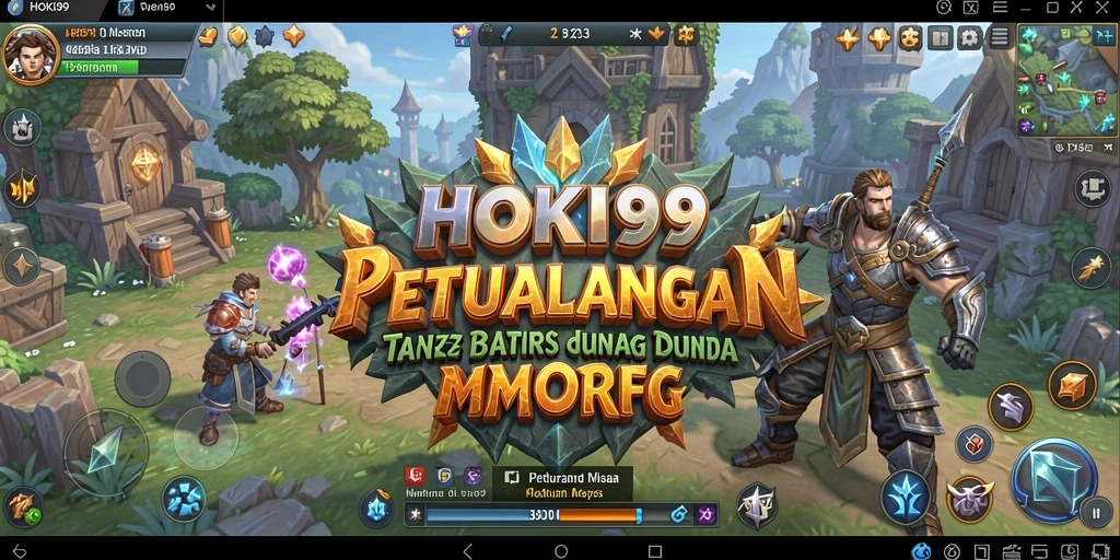 Tampilan gameplay MMORPG HOKI99 yang seru dan penuh aksi.