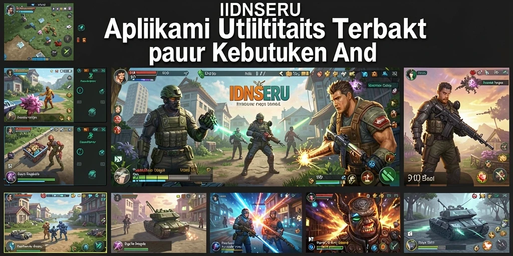 Tampilan antarmuka IDNSERU yang sederhana dan efisien.