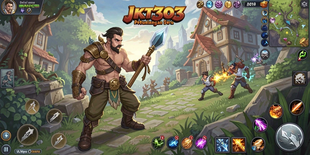 Screenshot menampilkan pertempuran epik di dunia ARPG.