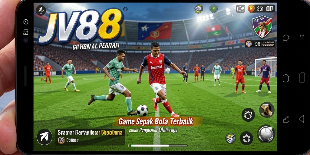 Tampilan aksi seru dalam permainan sepak bola JV88.