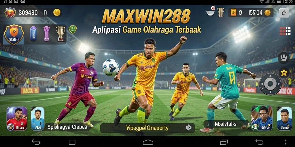 Screenshot gameplay MAXWIN288 yang menampilkan serunya permainan olahraga.