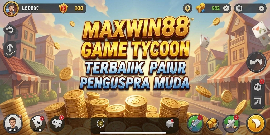 Tampilan gameplay <strong>MAXWIN88</strong> yang menarik dan menantang dalam dunia Tycoon.
