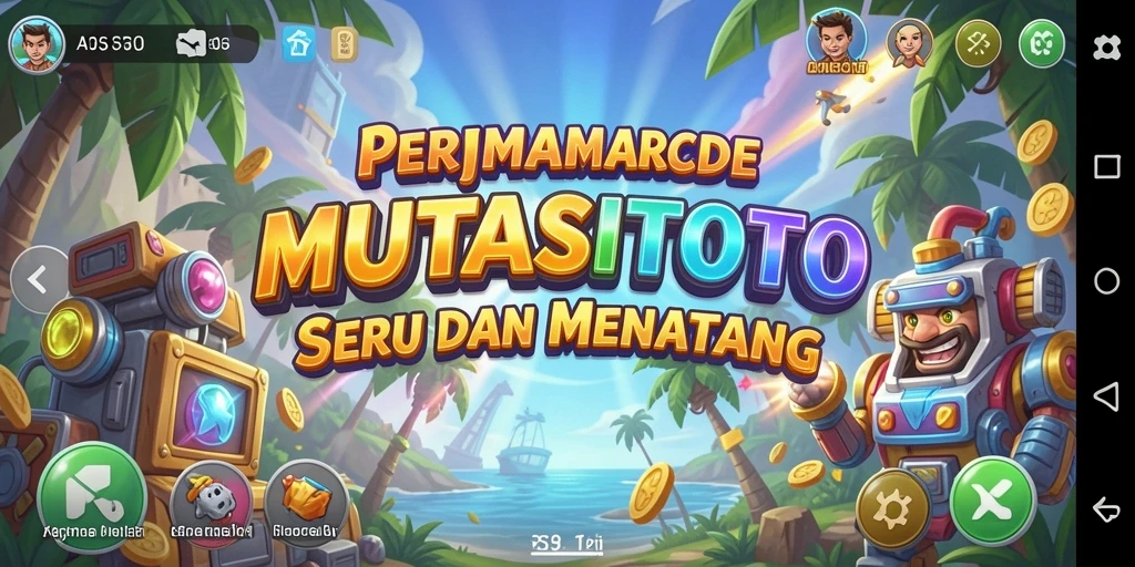 Tangkapan layar MUTASITOTO menunjukkan gameplay Arcade yang mendebarkan.