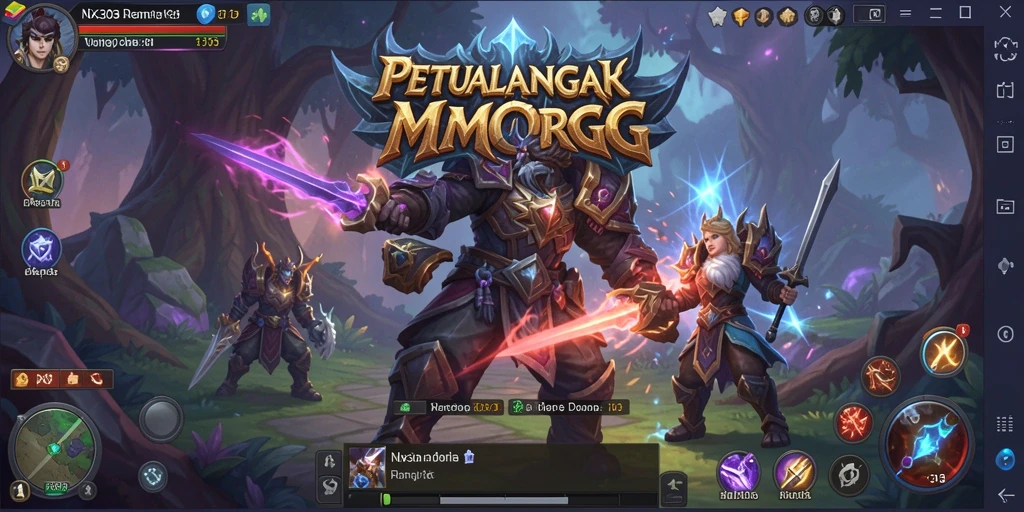 Gameplay menakjubkan NX303 dalam aksi MMORPG yang menarik.