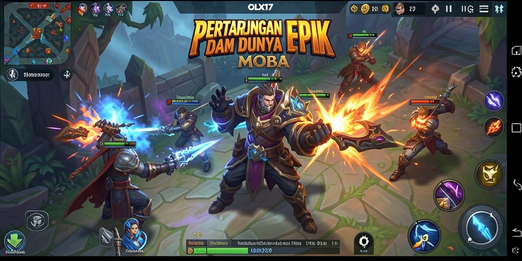 Tampilan dinamis dan seru dari gameplay OLX17