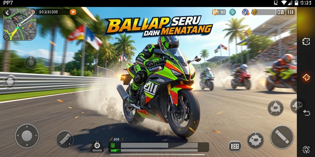 Tampilan gameplay PP7 yang menegangkan dan seru.