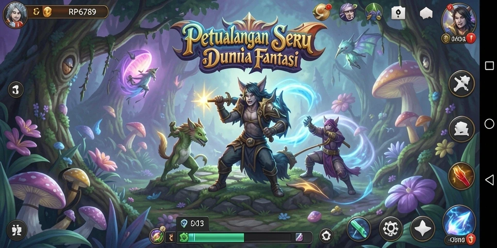 Tampilan gameplay seru dalam petualangan RP6789.