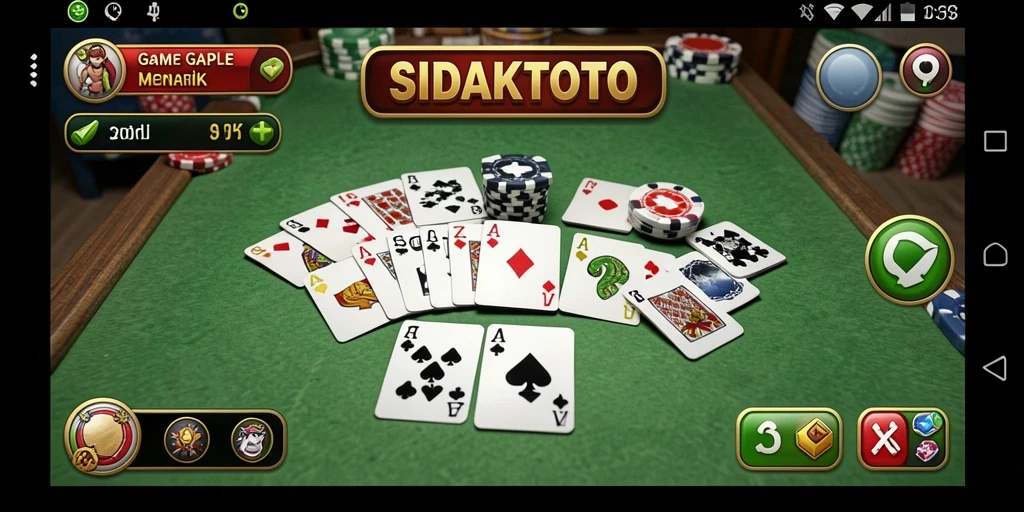 Tampilan menarik dari gameplay Gaple SIDAKTOTO yang seru.