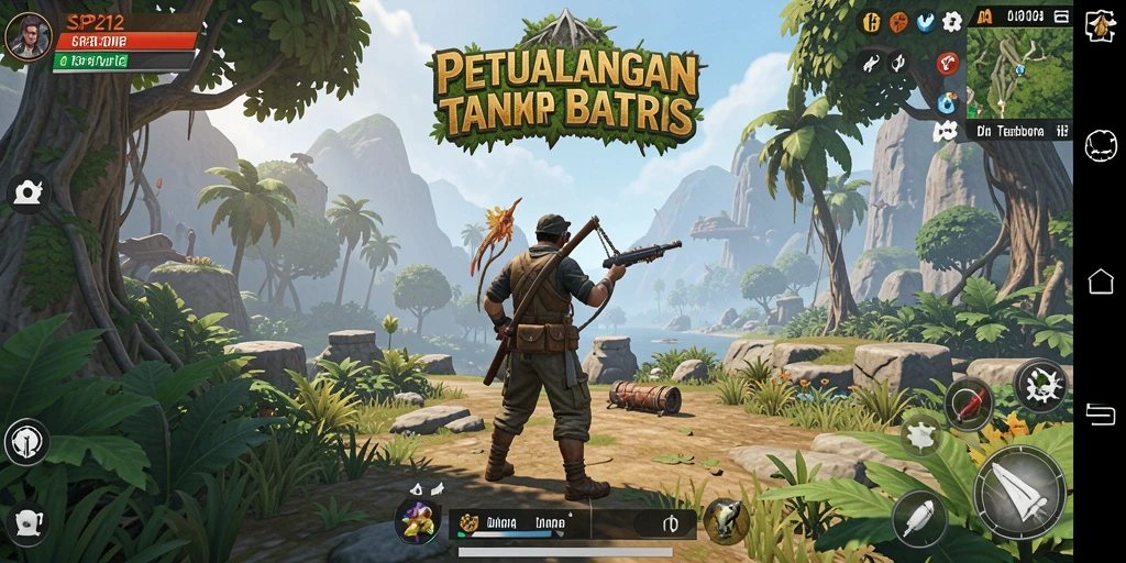 Screenshot menunjukkan gameplay mendalam dalam dunia Open World.