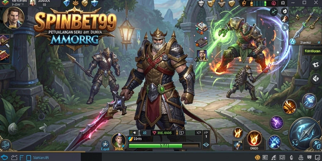 Gameplay seru di dunia fantasi SPINBET99 dengan pemain lain.