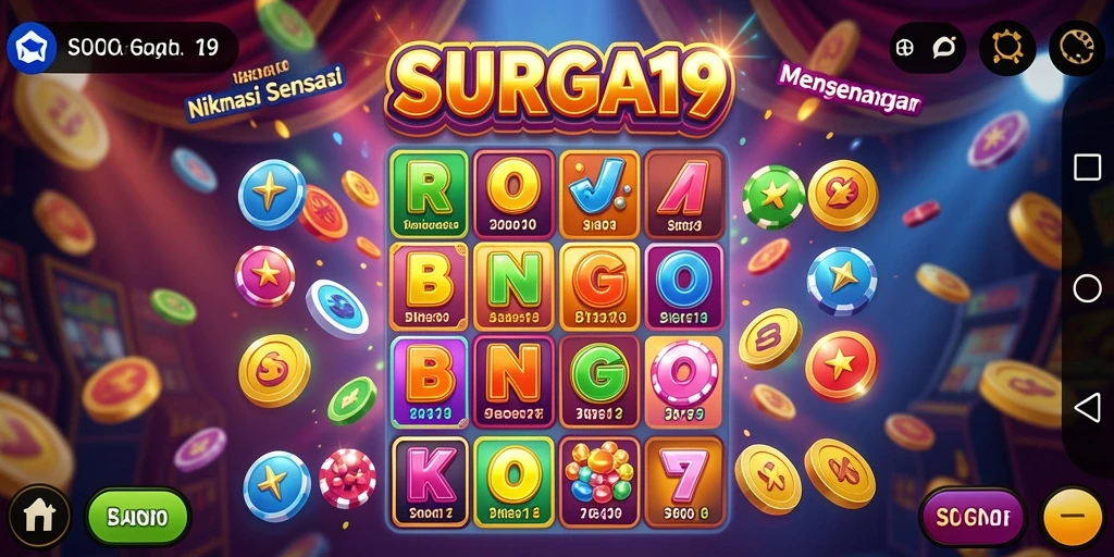 Tampilan gameplay Bingo yang seru dan interaktif di SURGA19.