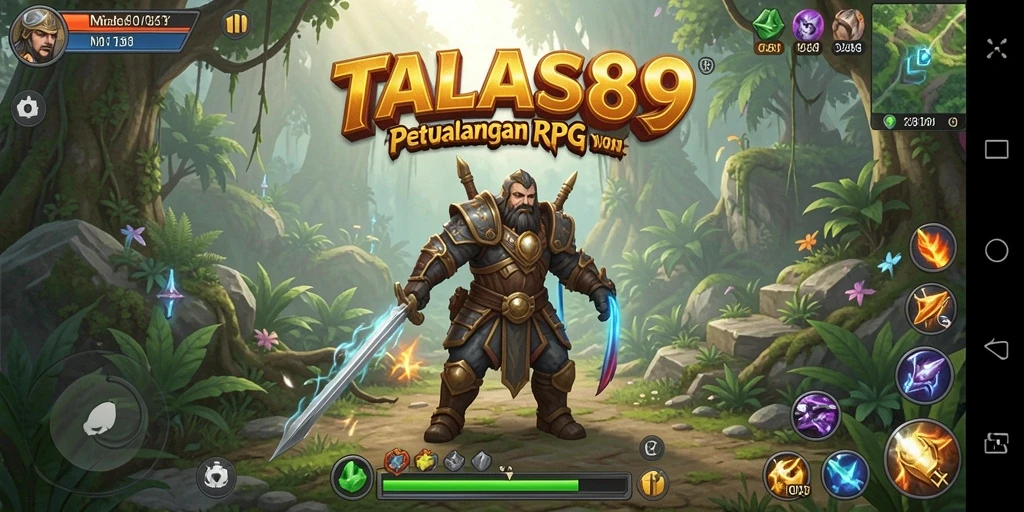 Tangkapan layar gameplay RPG yang mendebarkan dan menarik.