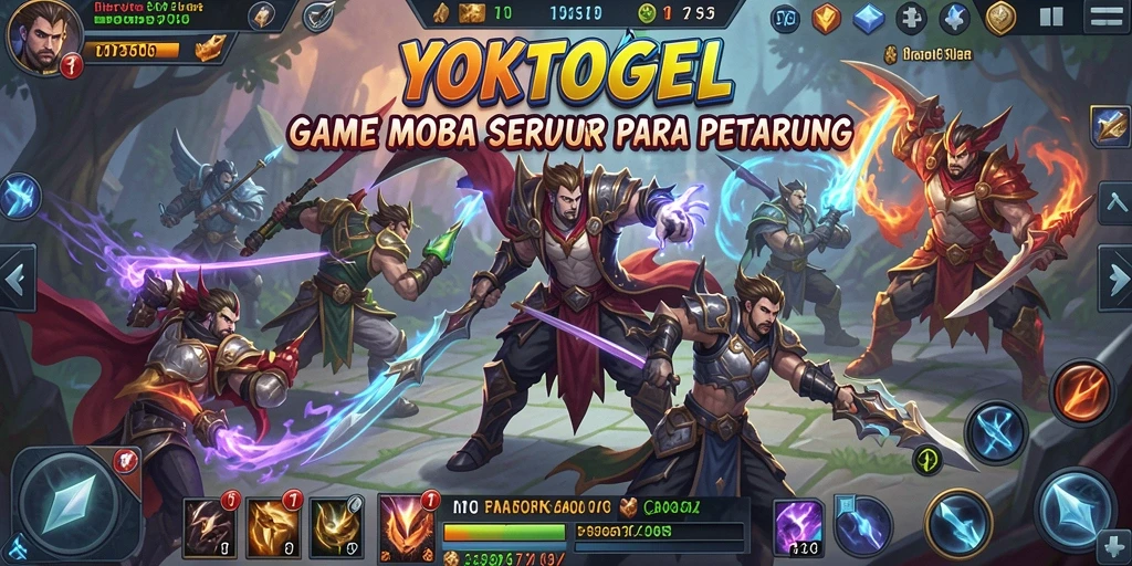 Tampilan seru gameplay YOKTOGEL di arena MOBA.